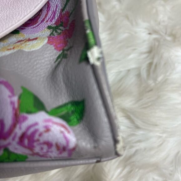 Betsey Johnson Synthetic Satchel/shoulder bag Floral&Pearl large pink bow accent - Picture 11 of 12